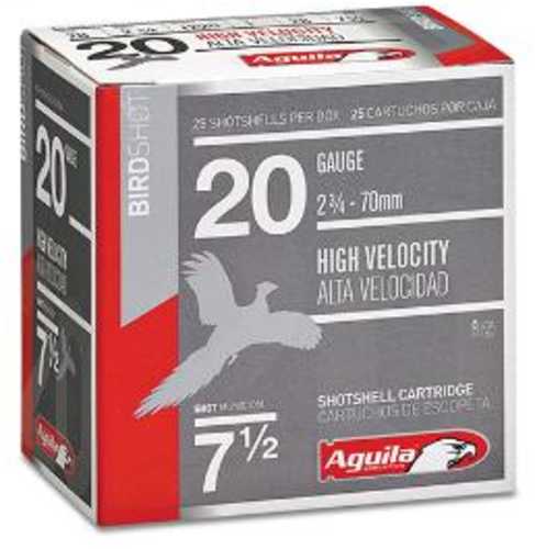 20 Gauge 2-3/4" Target 7-1/2  1 oz 25 Rounds Aguila Shotgun Ammunition